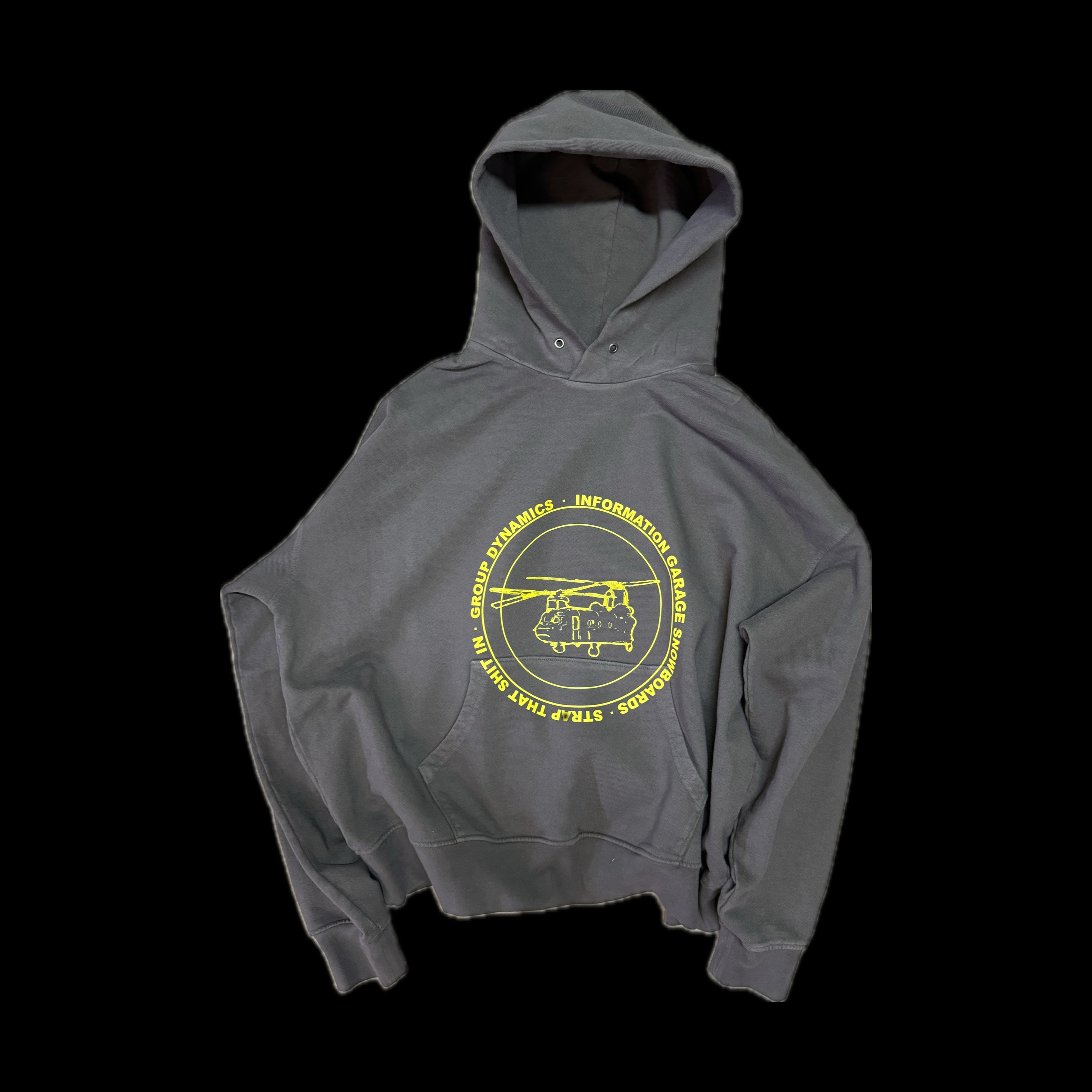 Grey Hoody Center Heli